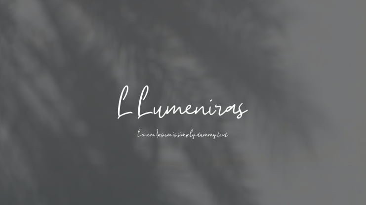 L Lumeniras Font