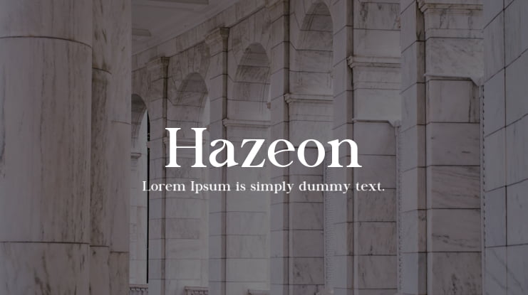 Hazeon Font