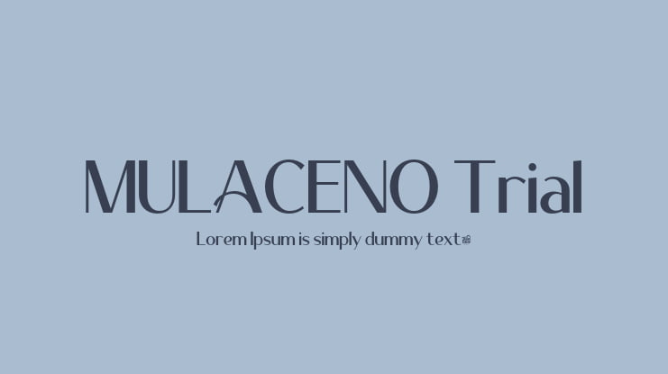MULACENO Trial Font