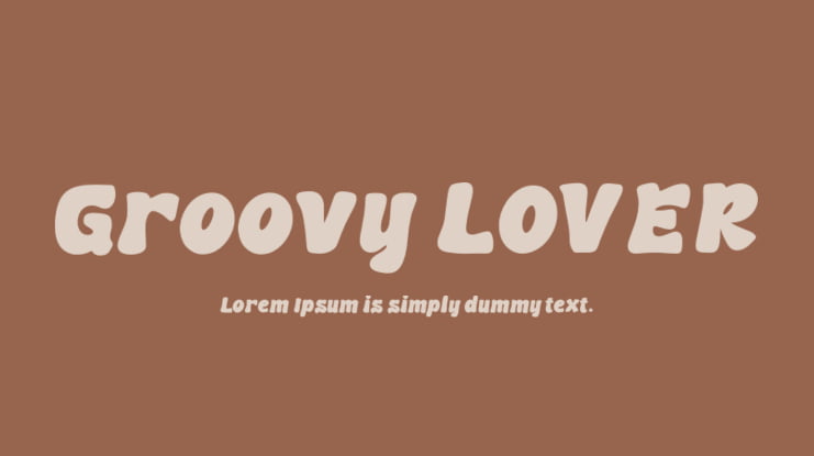 Groovy LOVER Font