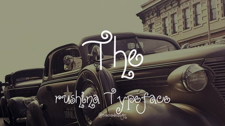 The rushina Font