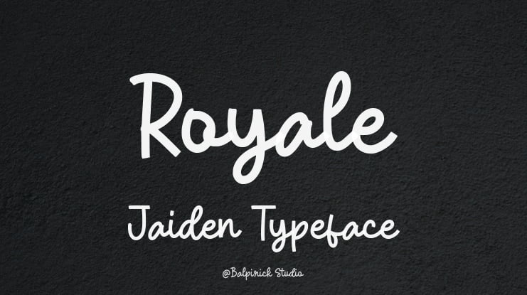 Royale Jaiden Font