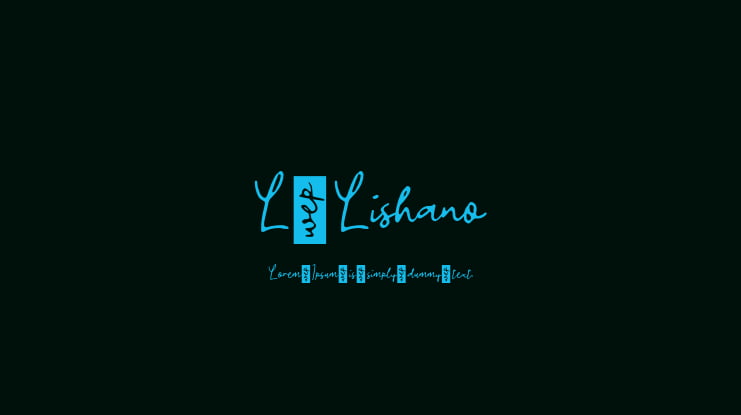 L Lishano Font