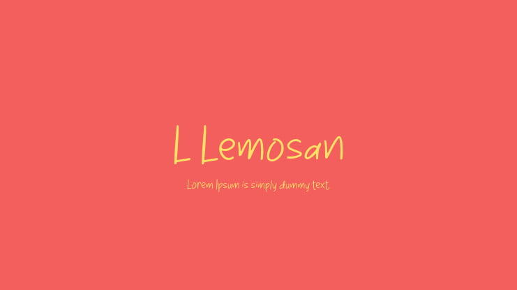 L Lemosan Font