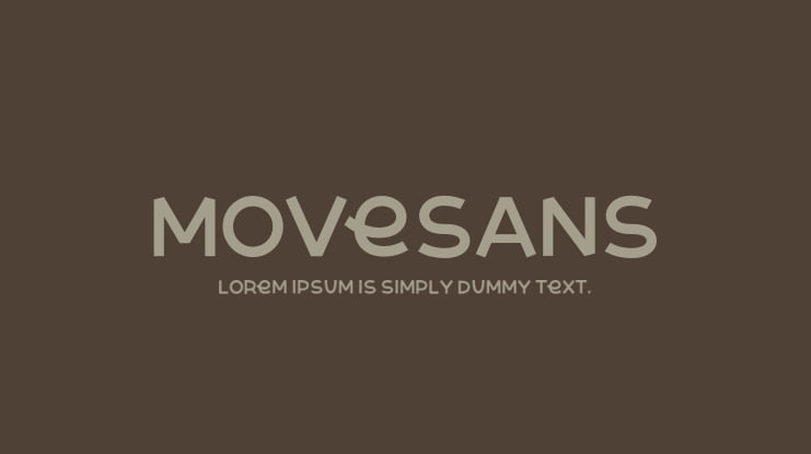 MoveSans Font Family