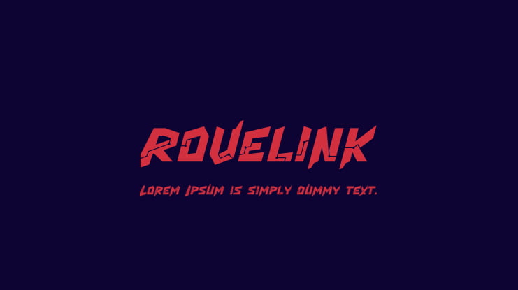 Rovelink Font