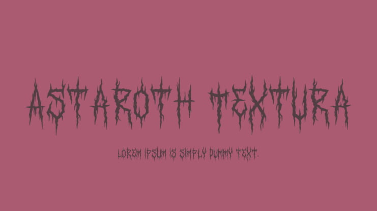 Astaroth Textura Font