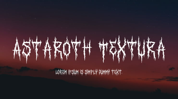 Astaroth Textura Font