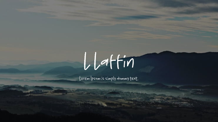 L Laffin Font