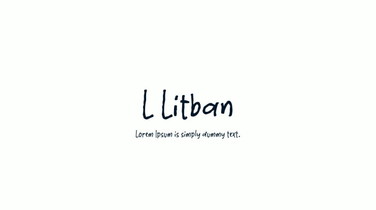 L Litban Font