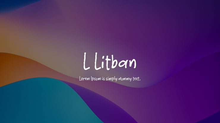 L Litban Font