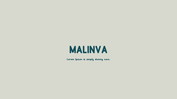 MALINVA Font
