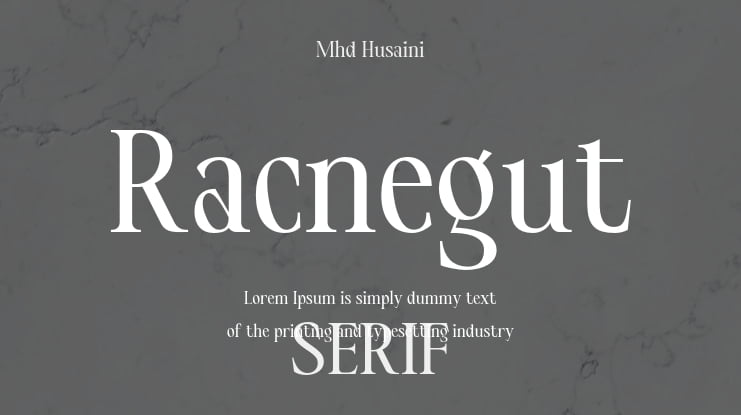 Racnegut Font