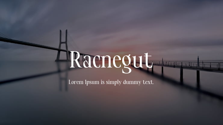 Racnegut Font