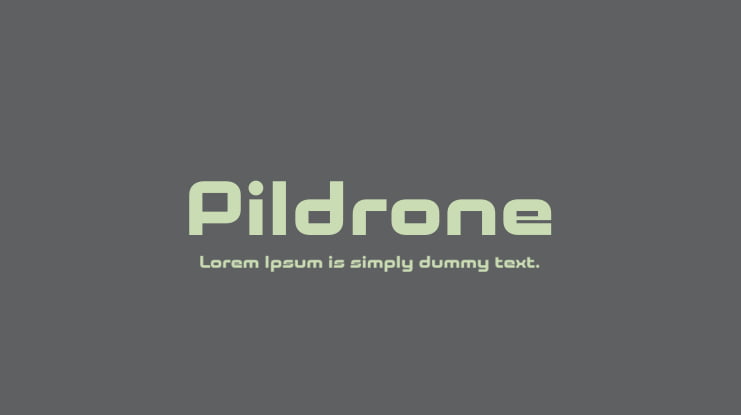 Pildrone Font Family