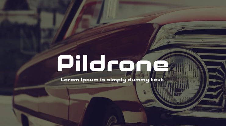 Pildrone Font Family