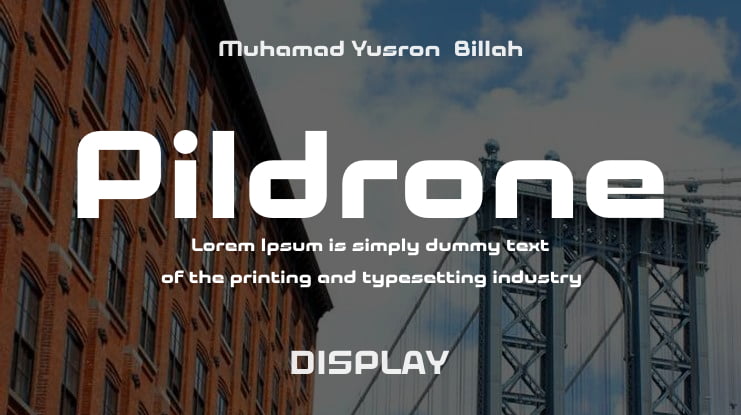 Pildrone Font Family