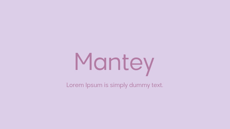 Mantey Font Family