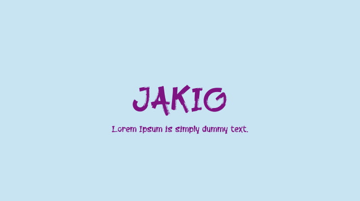 JAKIO Font