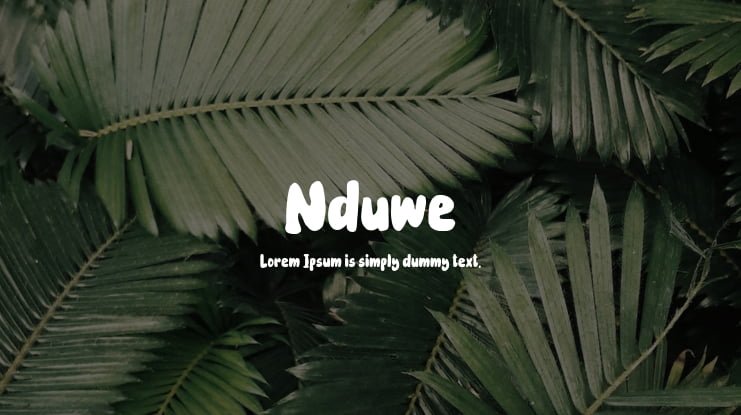 Nduwe Font