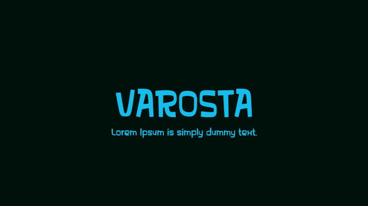 VAROSTA Font