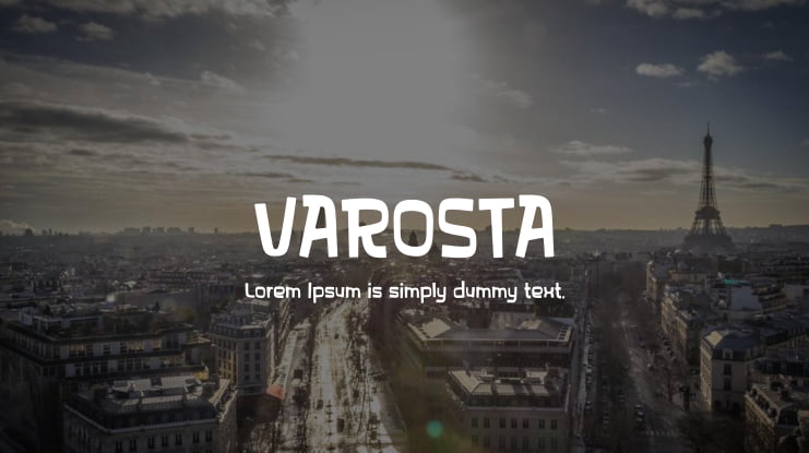 VAROSTA Font