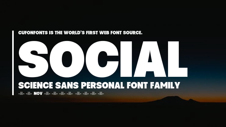 Social Science Sans PERSONAL Font