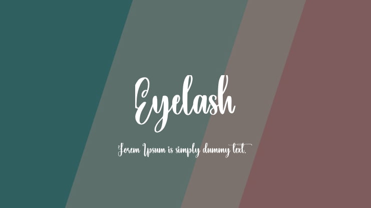 Eyelash Font