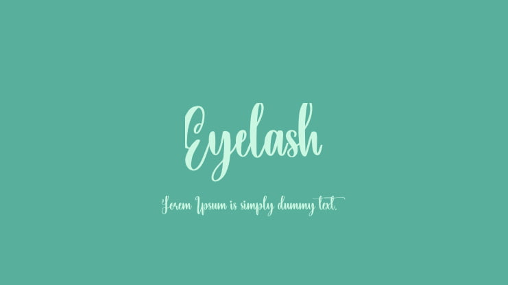 Eyelash Font