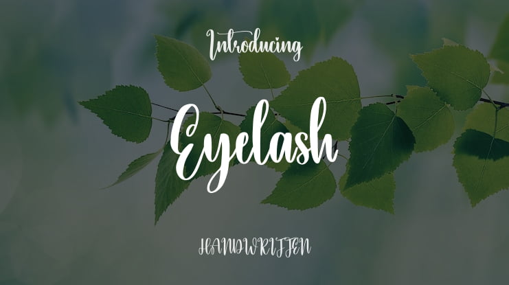 Eyelash Font