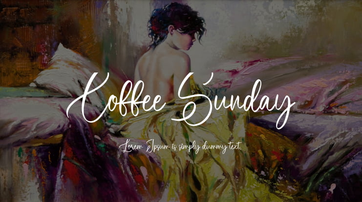 Coffee Sunday Font