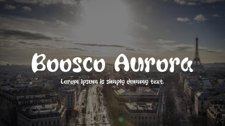 Boosco Aurora Font