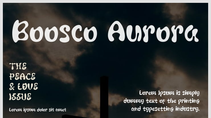 Boosco Aurora Font