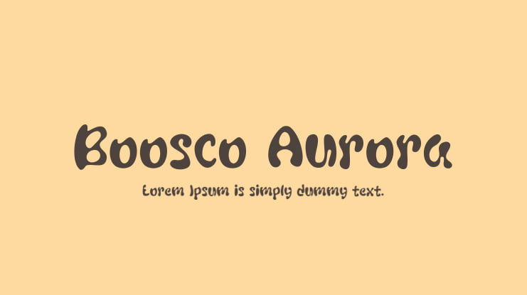 Boosco Aurora Font