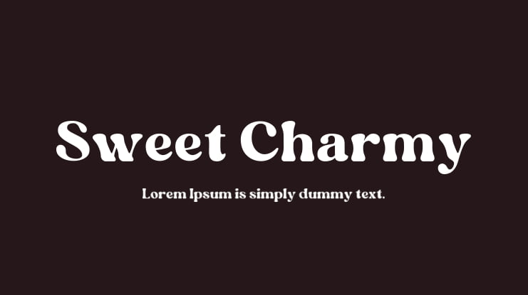 Sweet Charmy Font