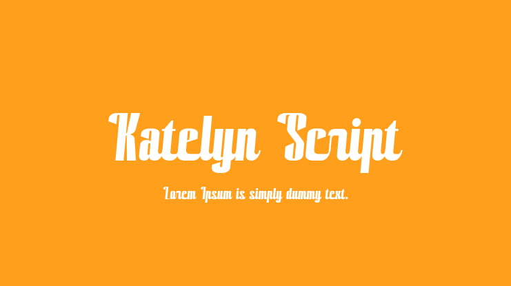 Katelyn Script Font