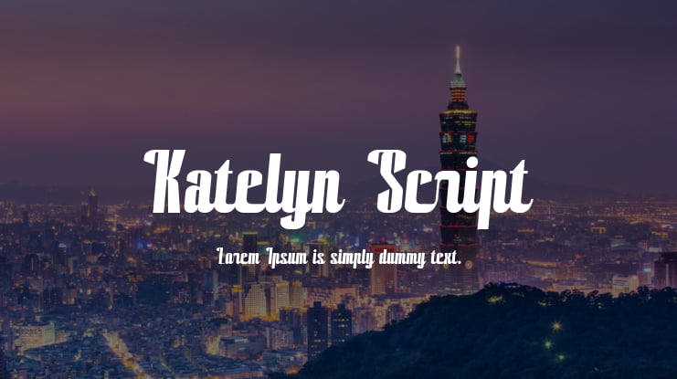 Katelyn Script Font