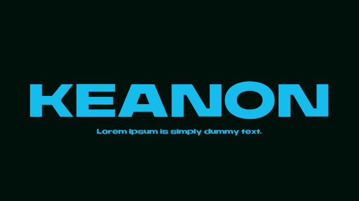 KEANON Font