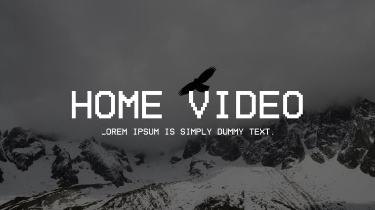 Home Video Font Family