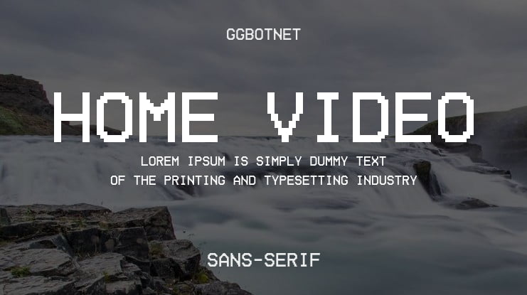 Home Video Font Family