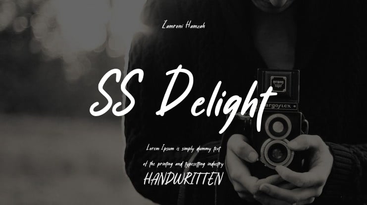 SS Delight Font