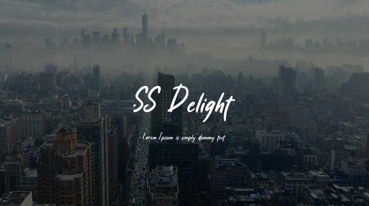 SS Delight Font