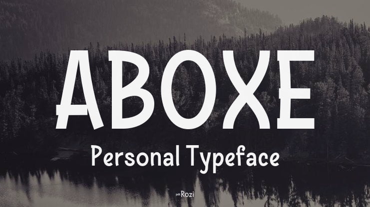 ABOXE Personal Font