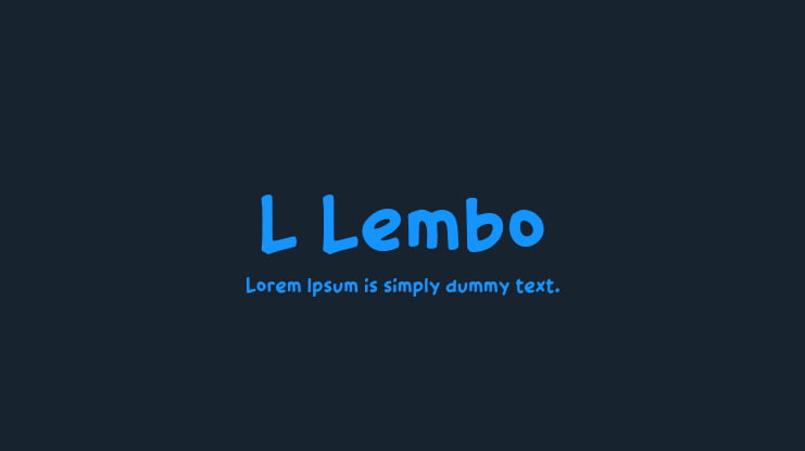 L Lembo Font