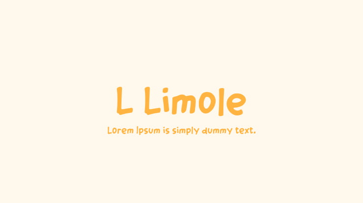 L Limole Font