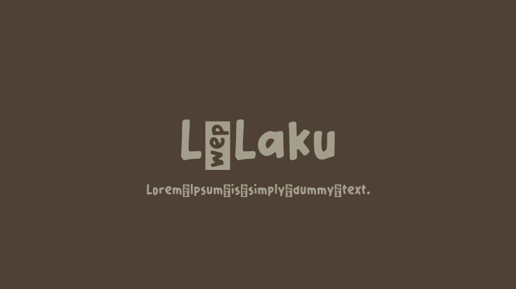 L Laku Font