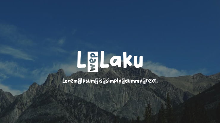 L Laku Font