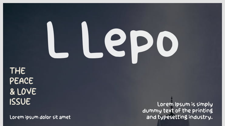 L Lepo Font