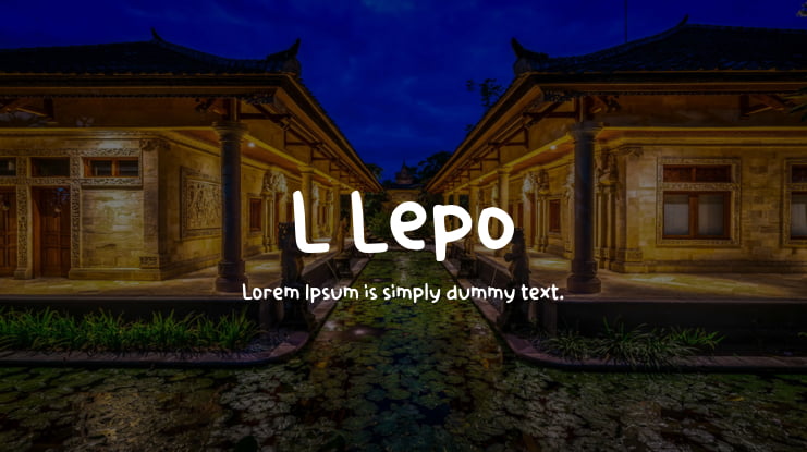 L Lepo Font