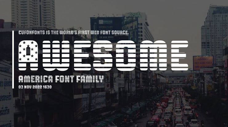 Awesome America Font